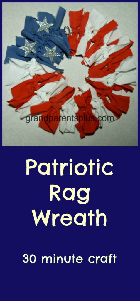 Patriotic Rag Wreath