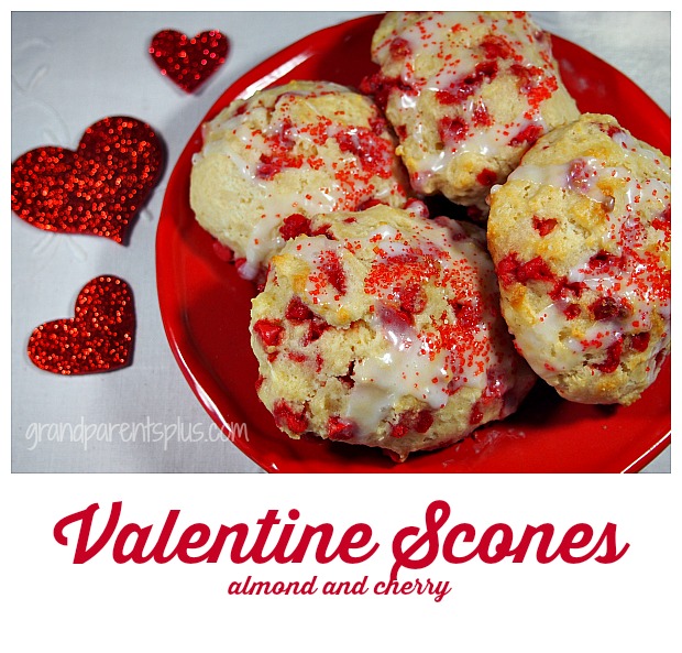 Valentine Scones (quick and easy) grandparentsplus.com