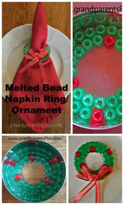 Wreath Napkin Ring from Melted Beads