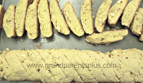 Almond Rusks  grandparentsplus.com #almond #rusks  #recipe  #biscotti