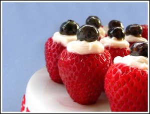 4th-of-july Creme-Filled-Strawberries