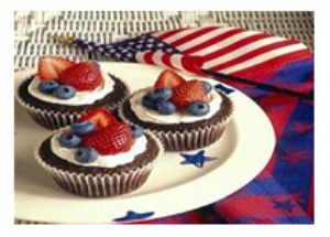 Patriotic Brownies #4th-of- July dessert #brownie dessert #