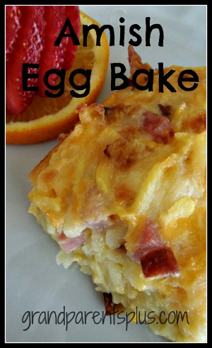 Amish Egg Bake #egg bake #egg casserole #Amish egg bake www.grandparentsplus.com