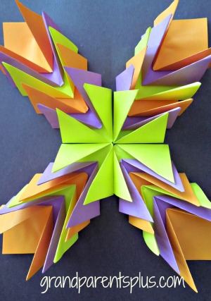Origami Art Design   #art #origami #kids art    wwww.grandparentsplus.com
