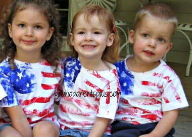 4th of July Flag t-shirt craft   #t-shirt #craft #patriotic
