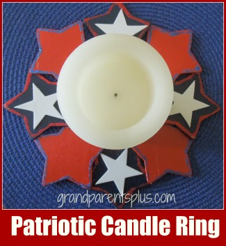 "Patriotic Candle Ring"   www.grandparentsplus.com