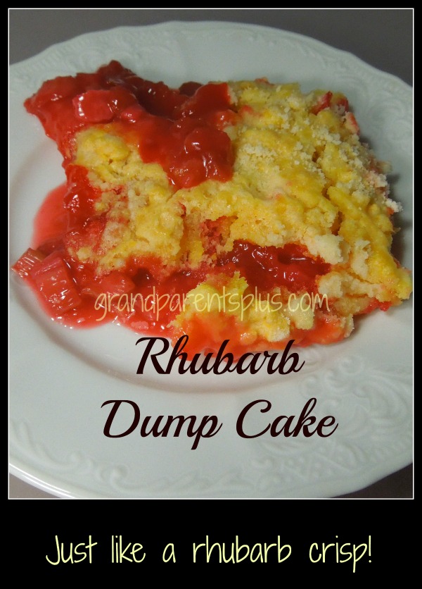 Rhubarb Dump Cake     grandparentsplus.com