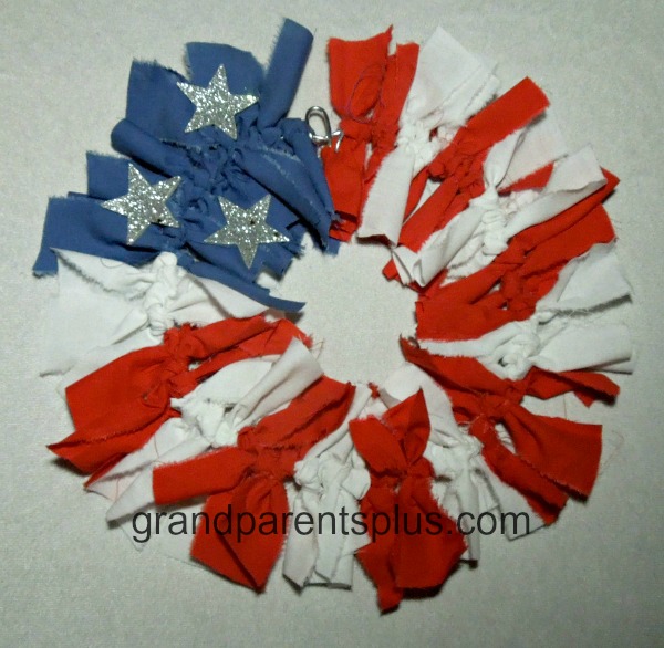 patriotic Rag Wreath
