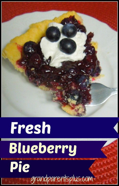 Fresh Blueberry Pie www.grandparentsplus.com