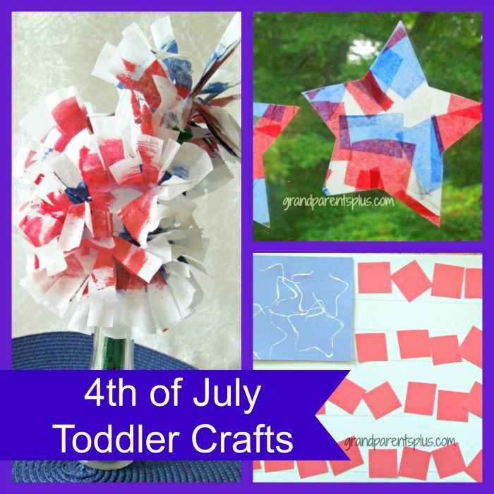 4th of July Toddler Crafts www.grandparentsplus.com