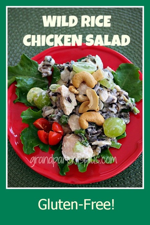 Wild Rice Chicken Salad  grandparentsplus.com