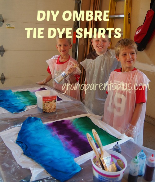DIY Ombre Tie Dye Shirts - GrandparentsPlus.comGrandparentsPlus.com
