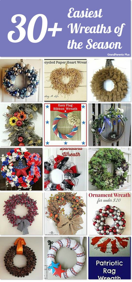 30+ Easiest Wreaths of the Season grandparentsplus.com